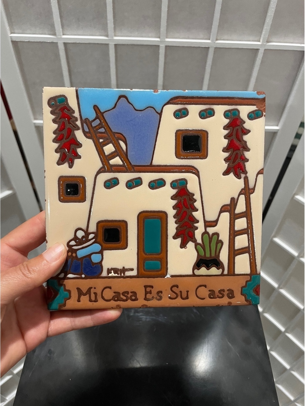 Vintage "Mi Casa Es Su Casa" Southwestern Tile